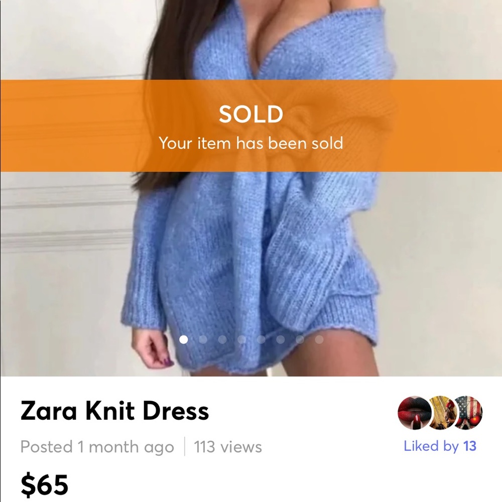 •SOLD• BLOGGER FAV ZARA Double Breasted Sweater - Picture 2 of 8